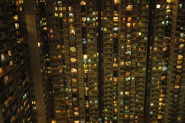 Hongkong aus dem 25. Stockwerk